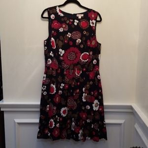 Brooks Brothers Red Fleece Floral Dress
